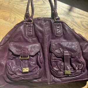 Never used Vintage Sissi Rossi dark purple tote.